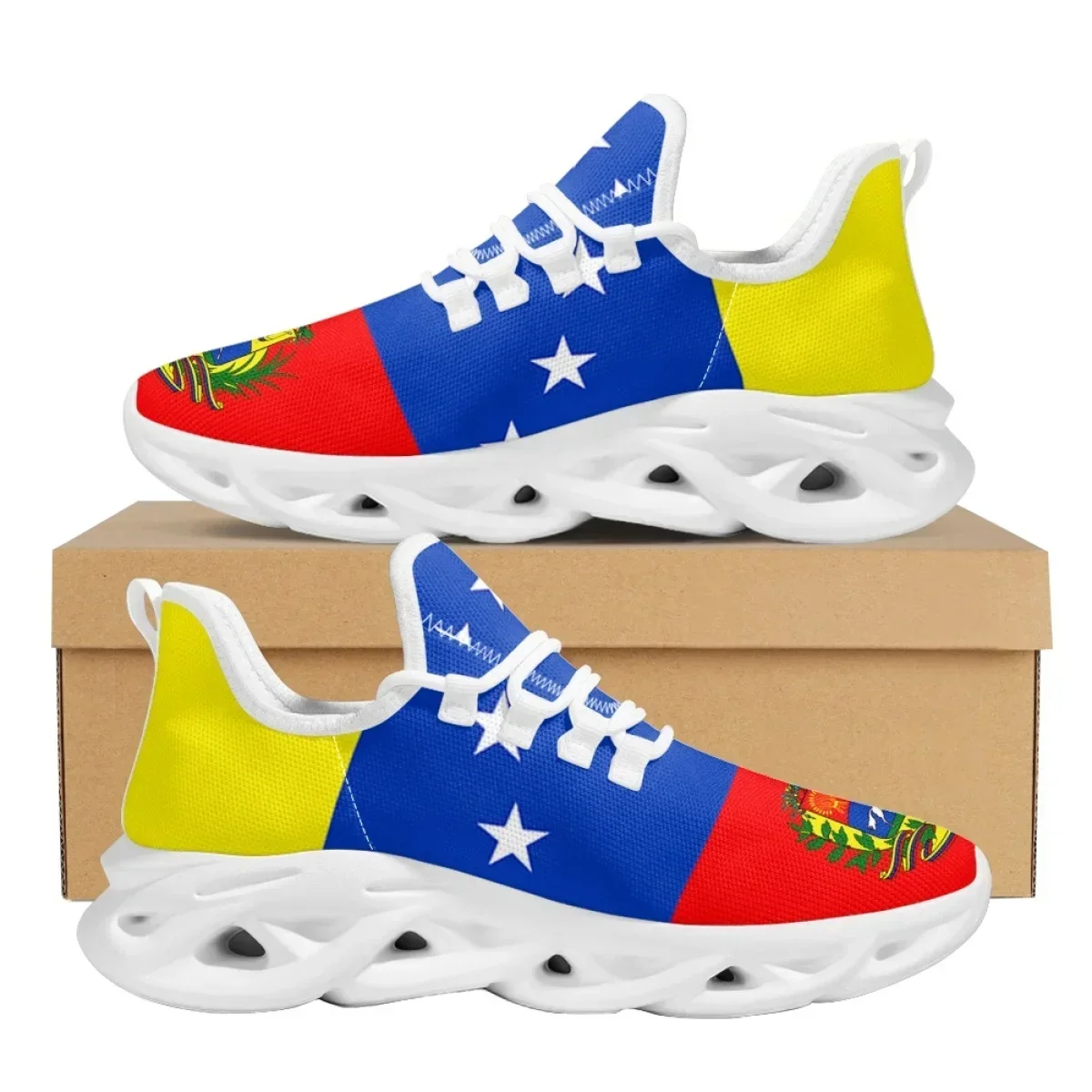 Running Gear Shoes - 여성용 베네수엘라 국기 스니커즈 2023 캐주얼