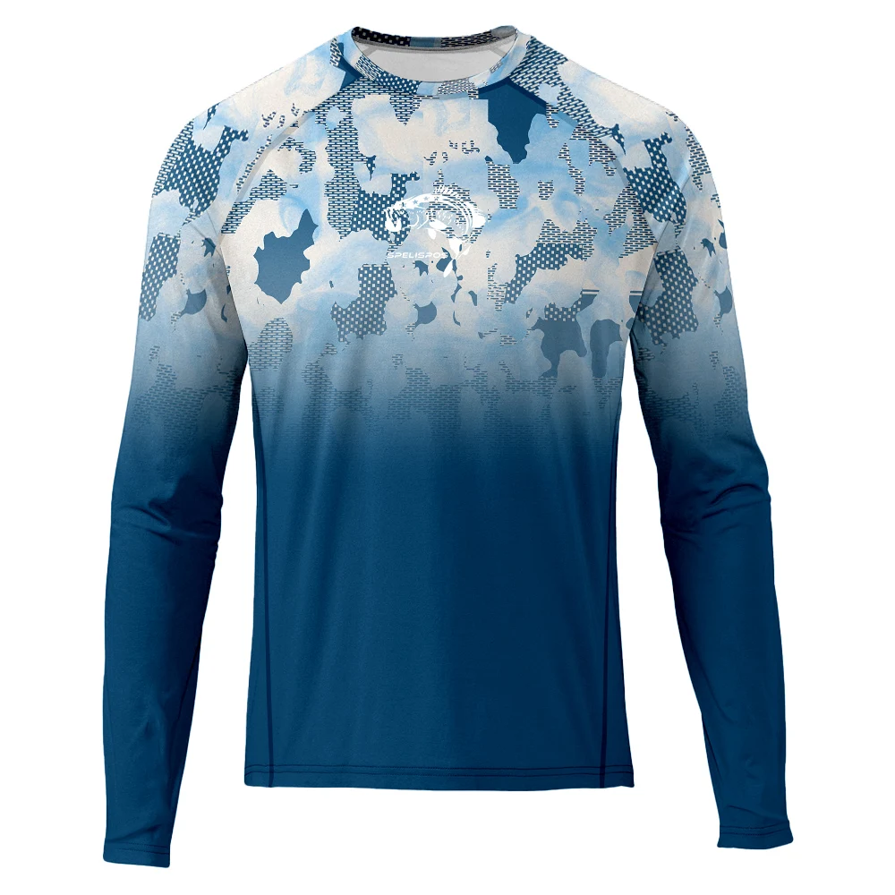 Running Gear Long Sleeve - 낚시 셔츠 탑 착용 UPF 50+
