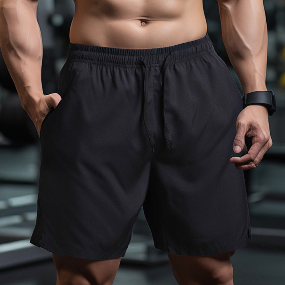 Running Gear Gym - 남성용 속건 메쉬 반바지 통기성 운동복