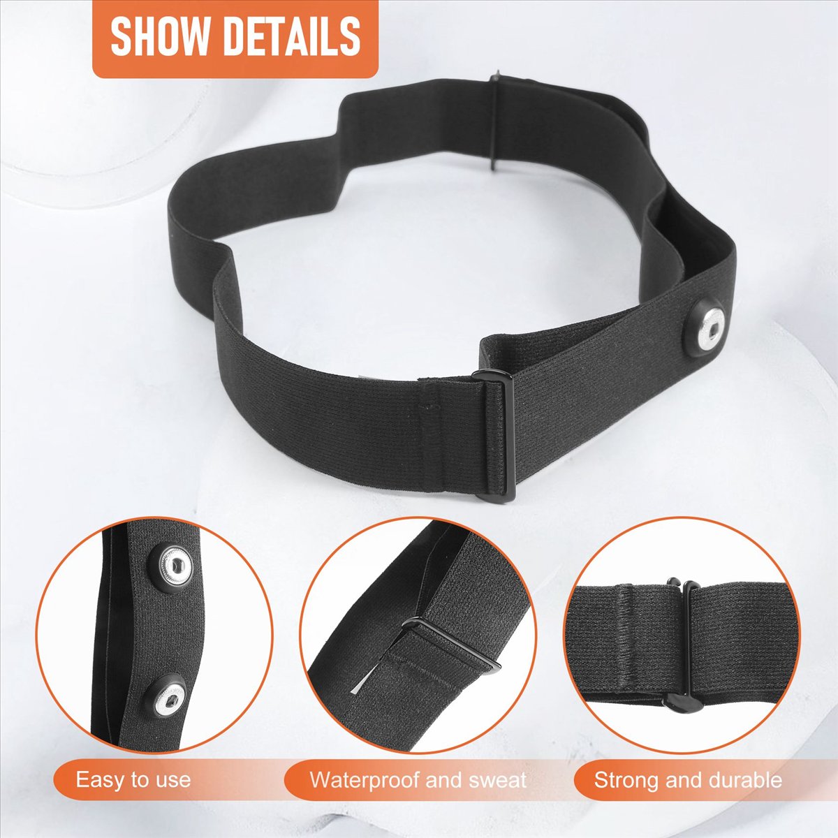 Heart Rate Strap Chest - 스포츠용 무선 심박수 모니터용 12월형 가슴