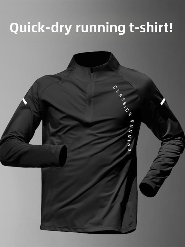 남성용 트레이닝 기능성 퀵 드라이 긴팔 티셔츠 하프 지 - Running Gear Long Sleeve 리뷰 및 가격