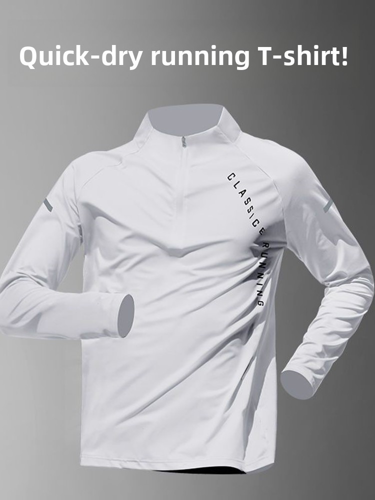 남성용 트레이닝 기능성 퀵 드라이 긴팔 티셔츠 하프 지 - Running Gear Long Sleeve 리뷰 및 가격
