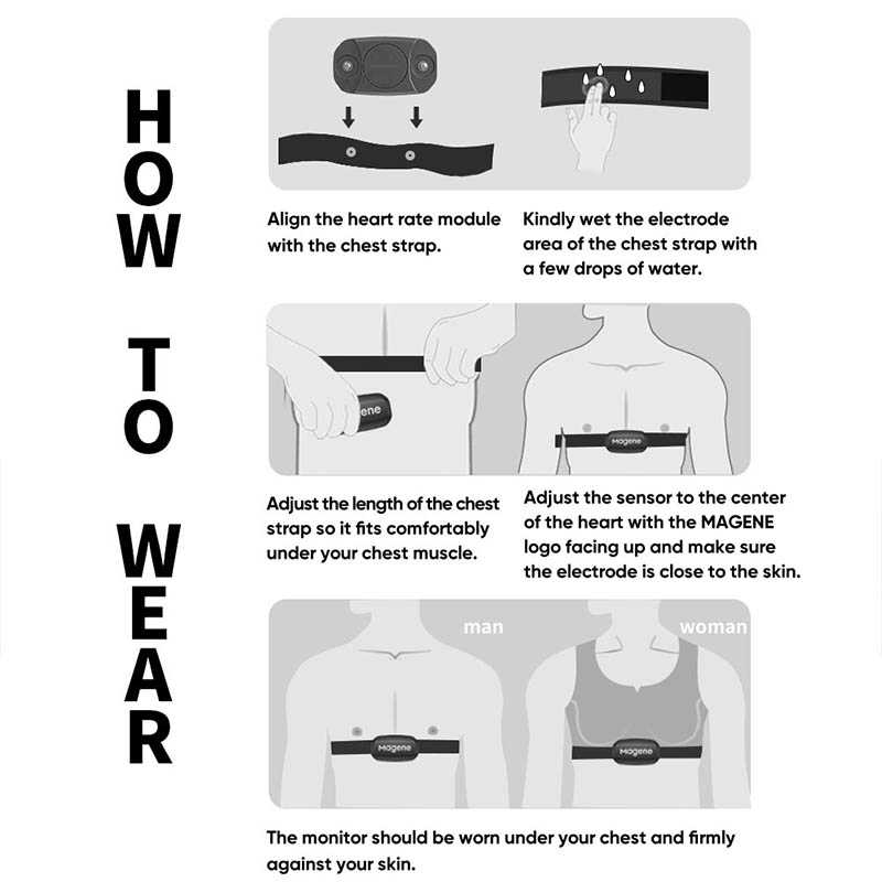 Magene H303 심박수 센서, 블루투스 ANT 업 - Heart Rate Strap Chest 리뷰 및 가격