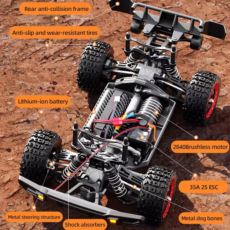 80KM/H 브러시리스 RC 레이싱카 1:18 전동 고 - Running Gear Vehicle 리뷰 및 가격